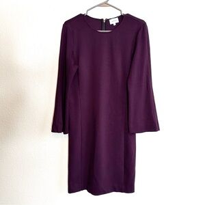 Aritzia Wilfred Purple Burgundy Shift Dress Women’s Size Large